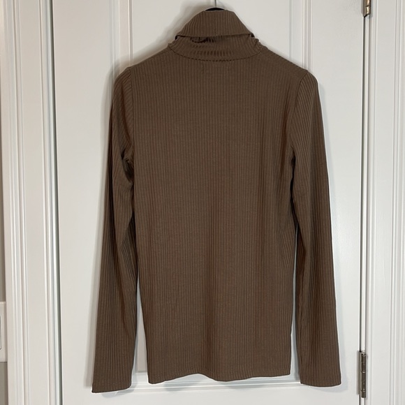 NWT Madewell Ribbed Turtleneck Top - Picture 4 of 4